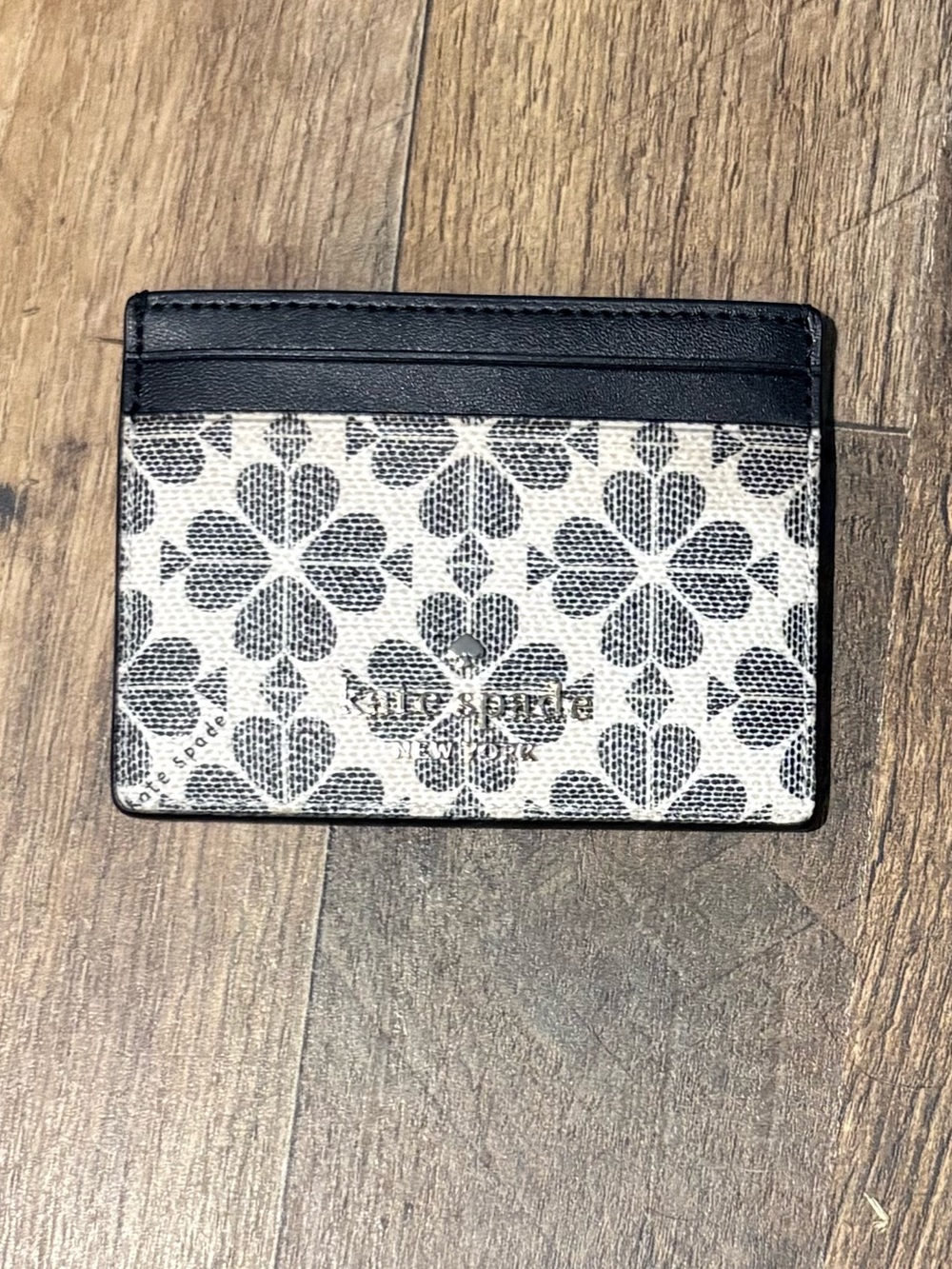 kate spade Black and White Floral Card Holder